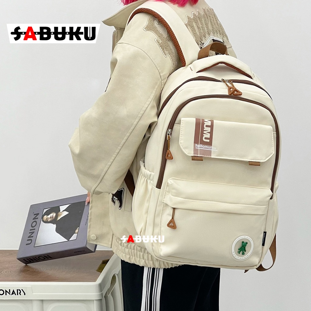 Tas Ransel Fashion Korea Style Tas Remaja Kuliah Pria Wanita Backpack Fashion Distro Tas Ransel Anak Trendy -281