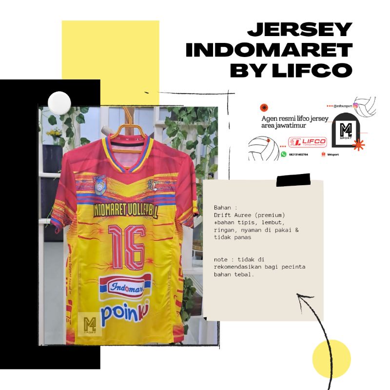 jersey indomarey by lifco jersey / kode MJI04