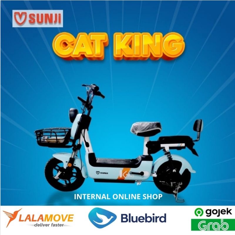 Sepeda Listrik SUNJI CAT KING 350W 48V20A Garansi Resmi