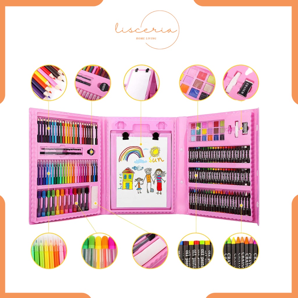 

[ LSC ] Crayon Pensil Warna Art Set Pensil Warna Crayon ( 208 )