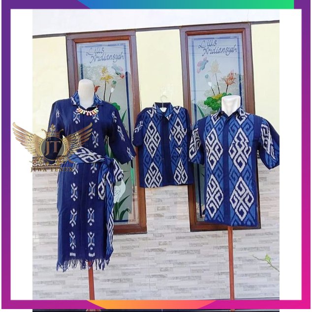 pakaian couple tenun pasangan - baju tenun etnik wanita - dress tenun etnik troso kondangan - baju t