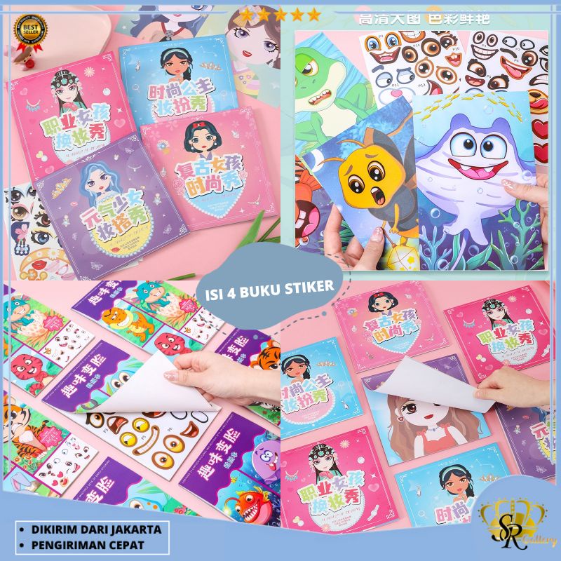 

Buku Stiker Anak /Reusable Sticker/ Sticker Activity Book Stikerbook Mainan Edukasi Anak SR