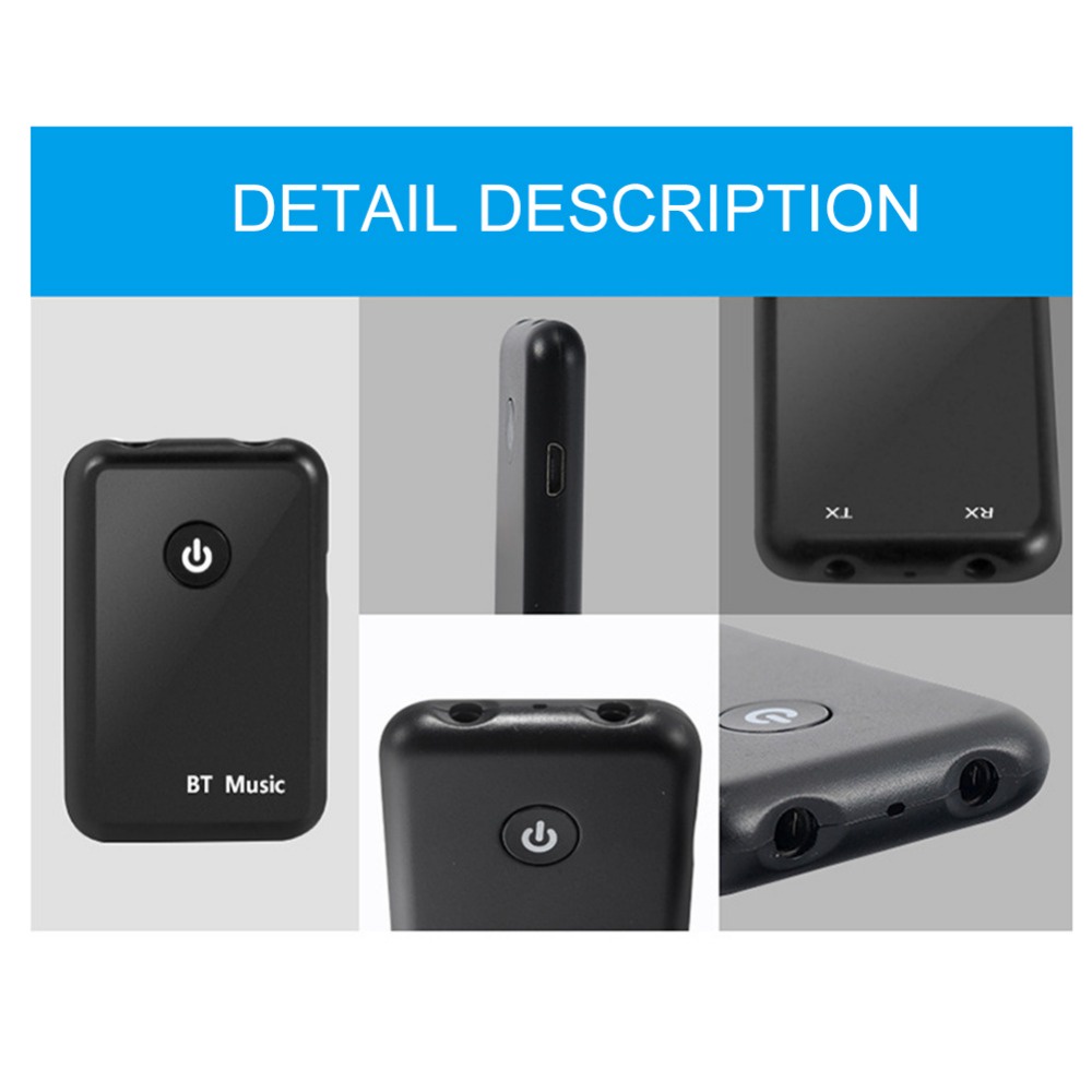 HiFi Audio 2 in 1 Bluetooth Transmitter &amp; Receiver 3.5mm - YPF-03 - Black