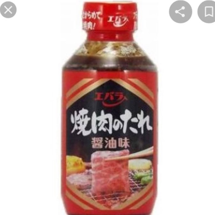 

Ebara yakiniku no tare shoyu 300gr (saus yakiniku)