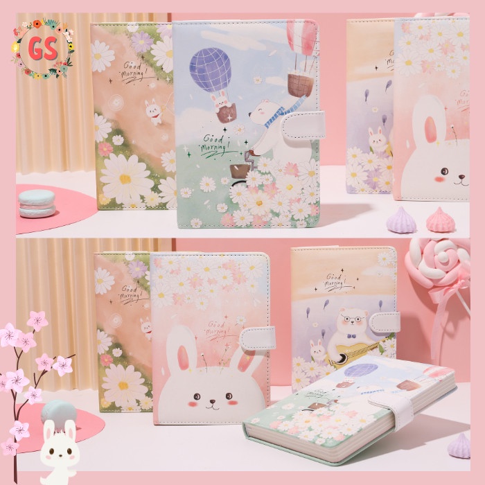 

NOTEBOOK DIARY AGENDA PLANNER JURNAL BUKU TULIS PU MAGNET GOOD MORNING