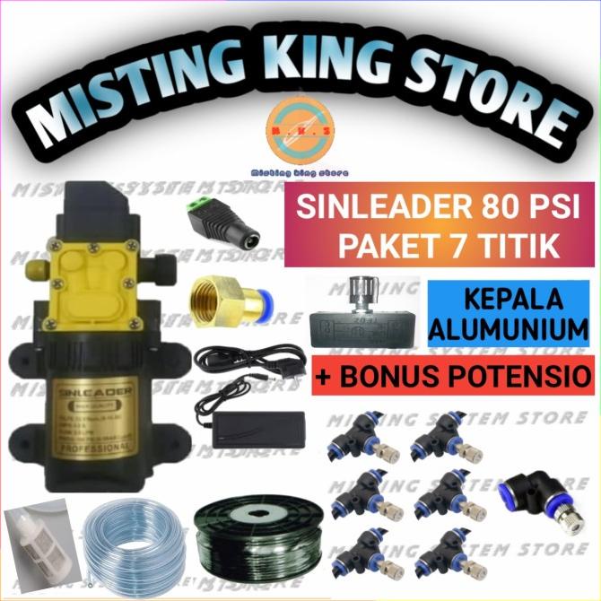 Paket Misting 7 Titik Alat Siram Mist Nozzle Head Sprayer Paludarium