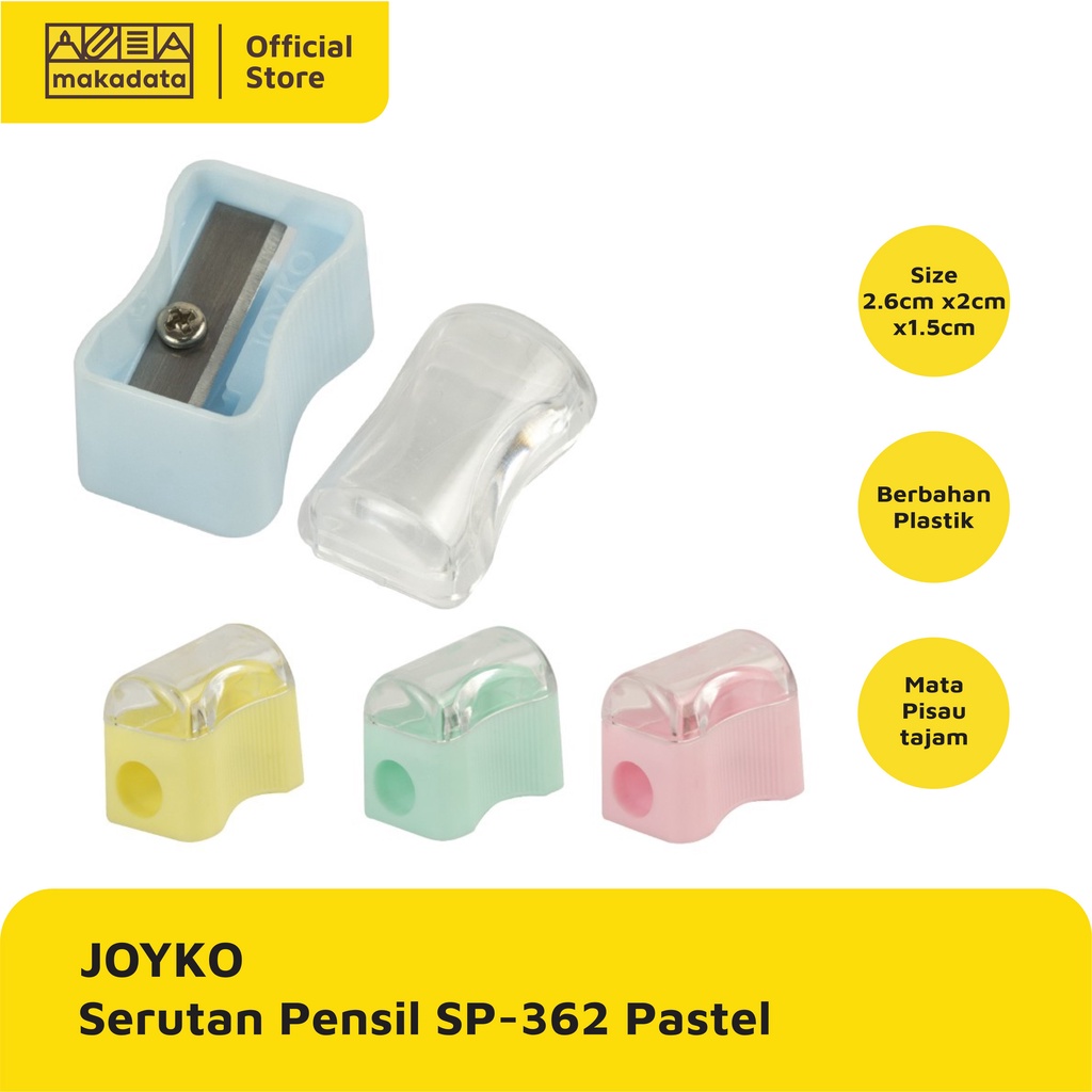 

SHARPENER / RAUTAN / SERUTAN JOYKO SP-362 PASTEL (3 PCS) MURAH