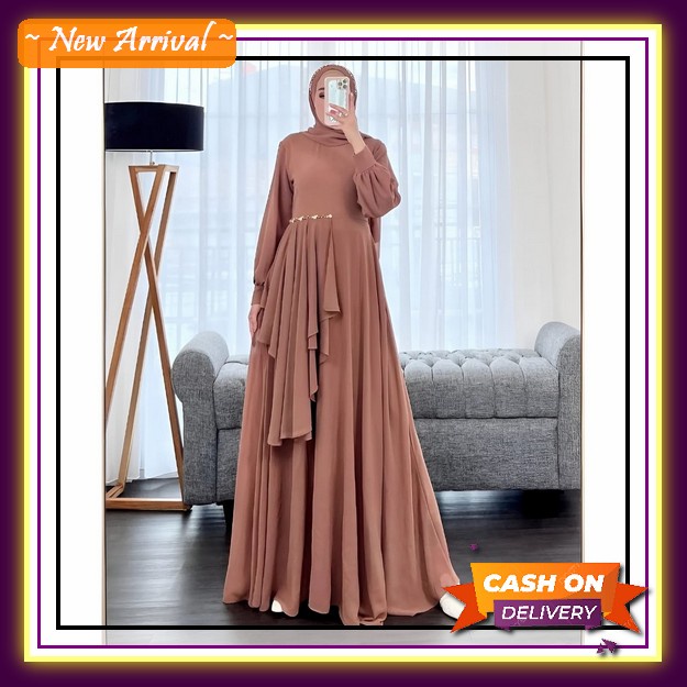 Gamis Jumbo Wanita Gamis Panjang Cewek Kekinian Dress Muslimah Terbaru Gamis Wanita Dewasa Gamis Bus