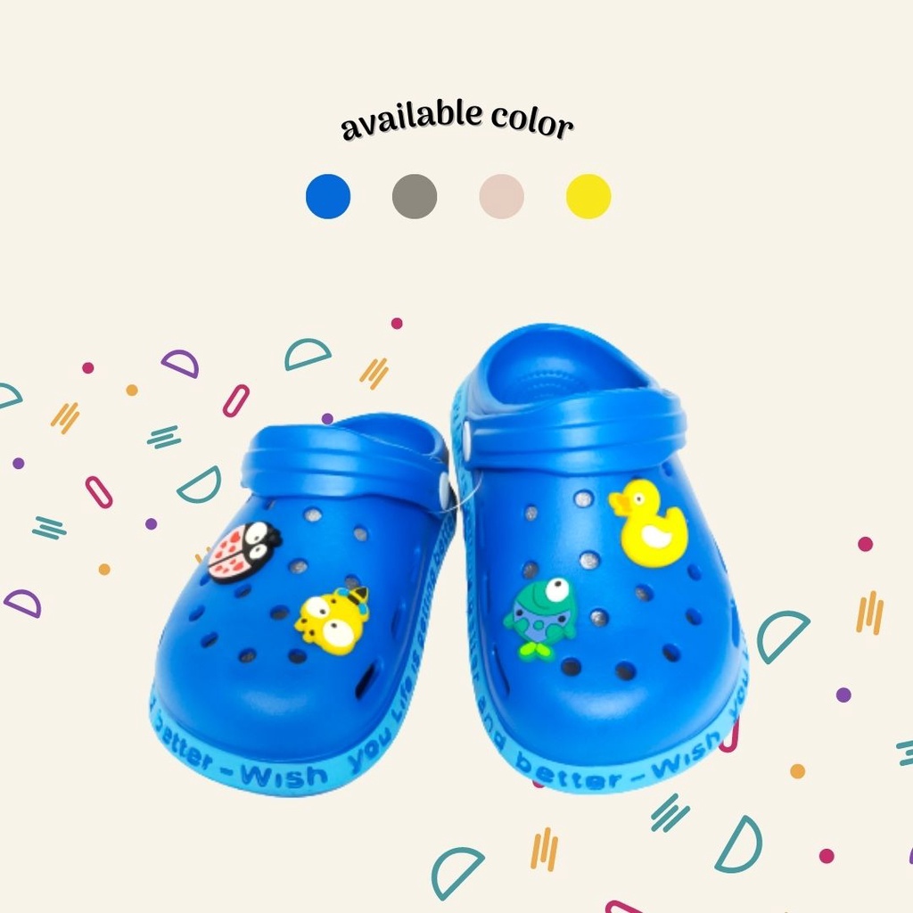 Sandal CROCS EVA Sandal Anak Baby Anti-slip usia 1-7 tahun kode 2038