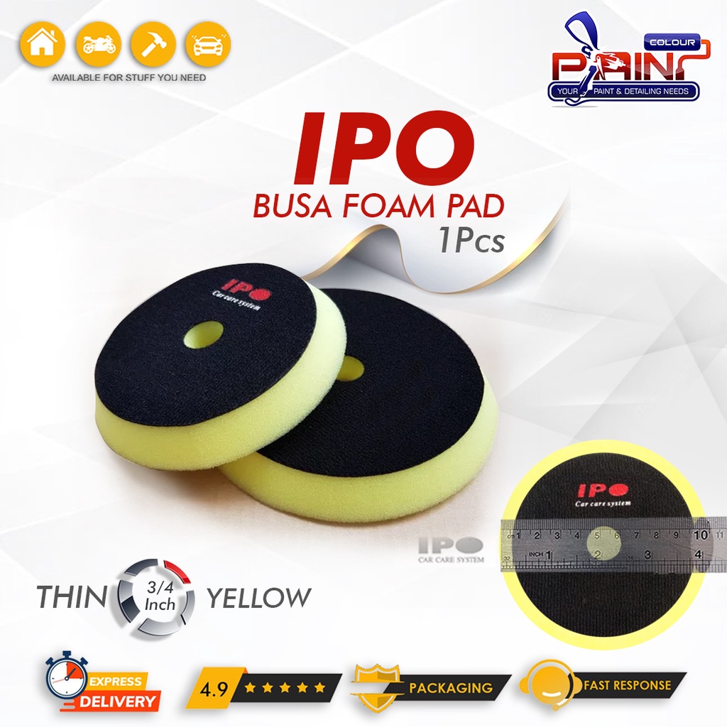 IPO Polishing Thin Pad 4 inch Velcro 3 inch - Busa Poles Tipis