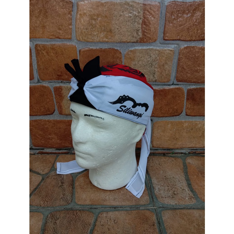 BLANGKON MERAH PUTIH SABLON KUJANG ATAS MACAN