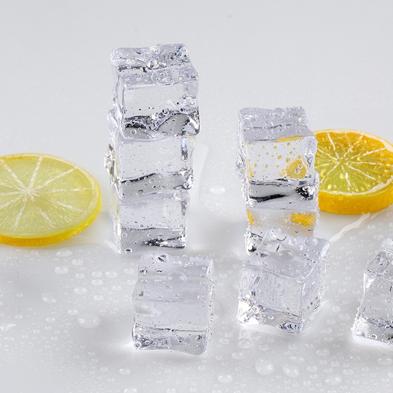 Fake Ice Cube Es Batu Palsu Akrilik Food Photography Acrylic Prop Foto 50Pcs Cube/100Pcs Crystal