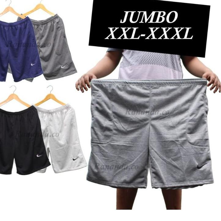 Limited Celana Pendek Jumbo XXXL Pria Wanita Celana Pendek Kaos Jumbo