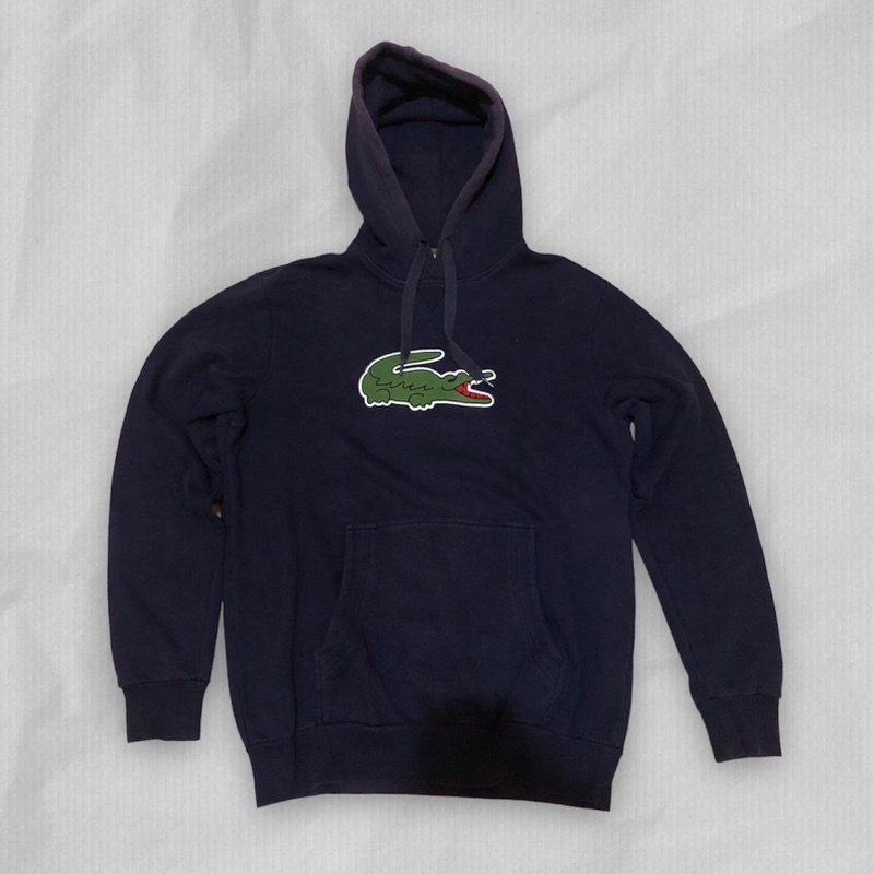 hoodie lacoste big logo original