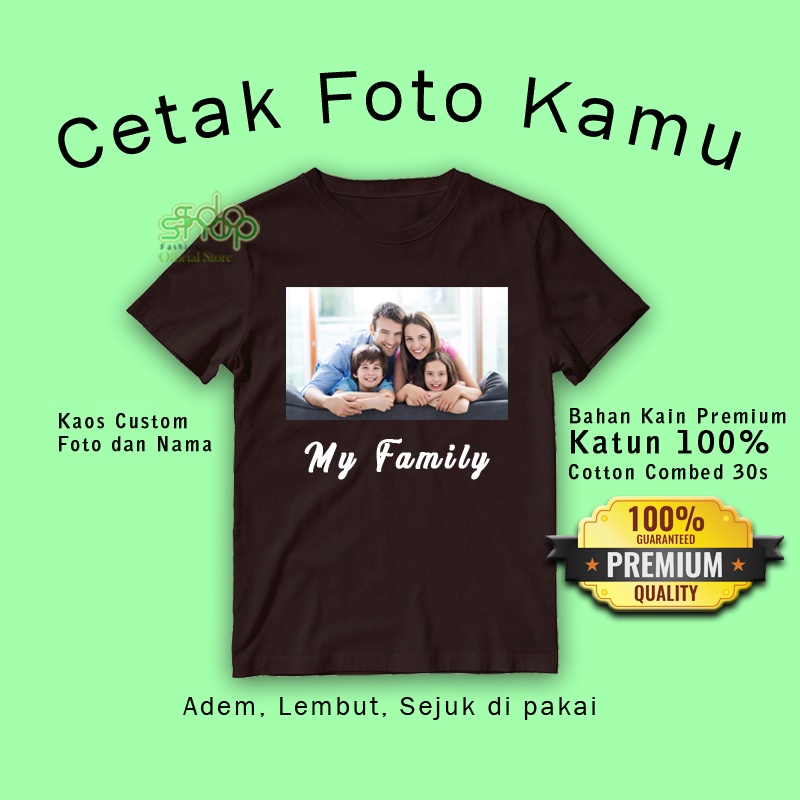 Kaos Foto Custom Sablon