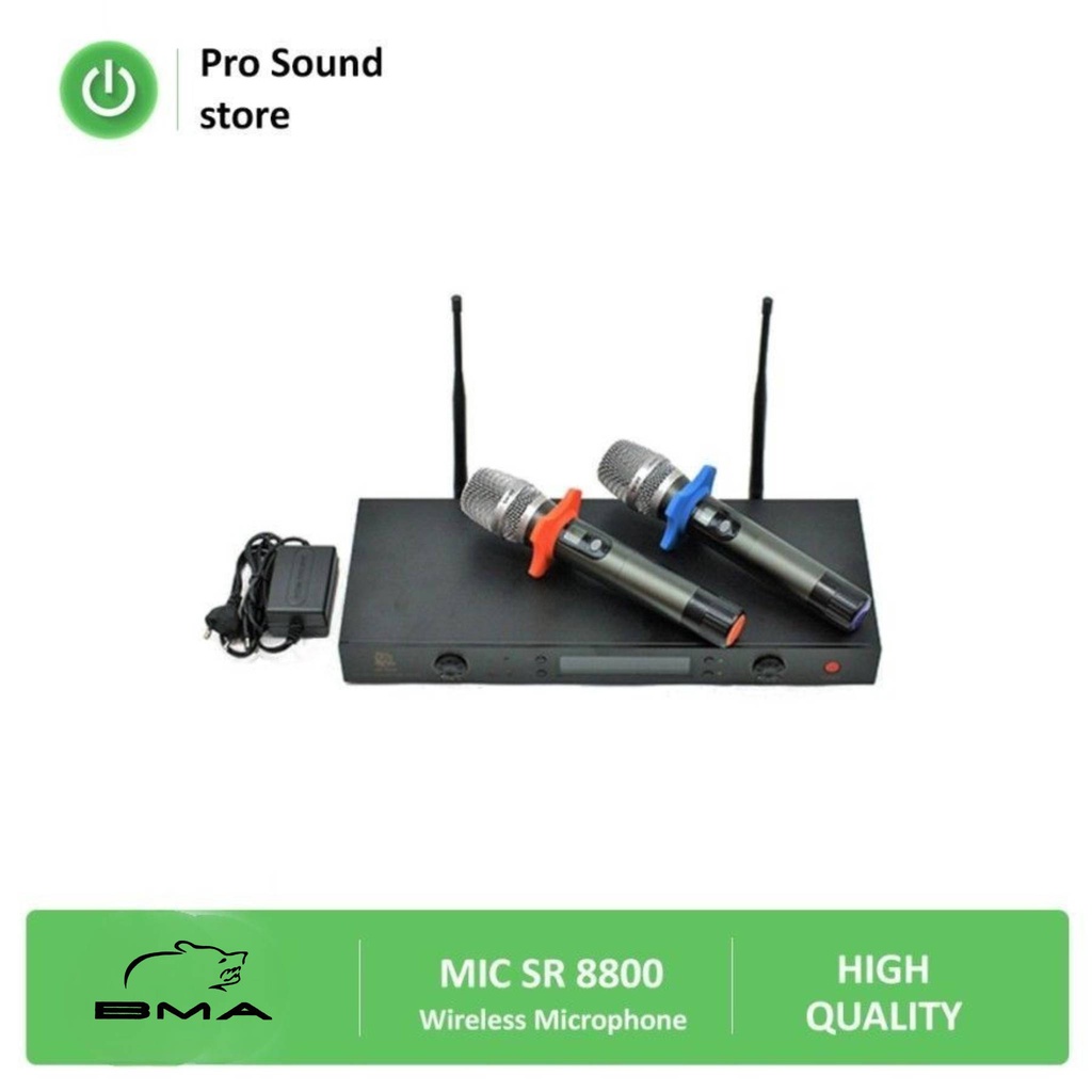 Mic Wireless UHF BMA SR8800 / Microphone Pintar / Multi Channel
