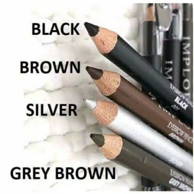 Implora Pensil Alis Serut Rautan 2in1 Eyebrow Pencil Kosmetik Alis Mata