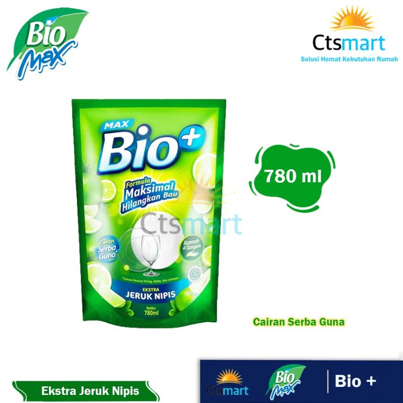 Bio+ cairan pencuci piring 780ml
