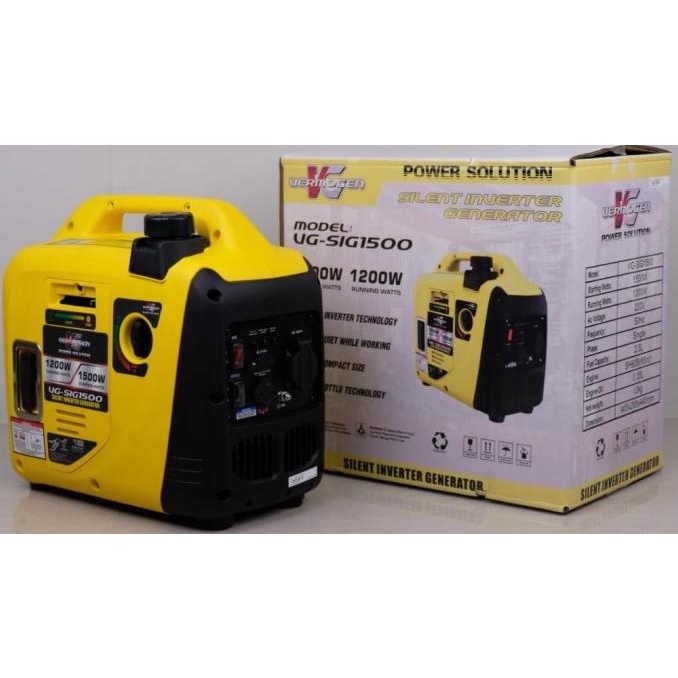 GENSET VERMOGEN 1500WATT Silent Inverter Generator
