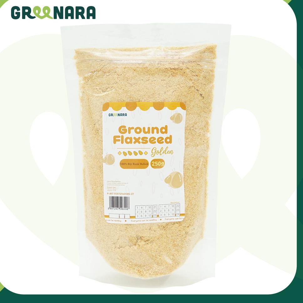 

Ready Stock ' Greenara Ground Golden Flaxseed 250gr / Bubuk Flaxseed 250 gram ♠