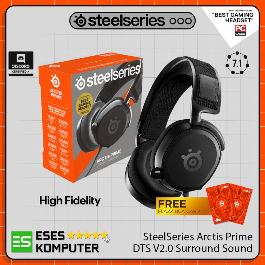 Headset Steelseries Arctis Prime Black - Gaming Headset - Light Weight