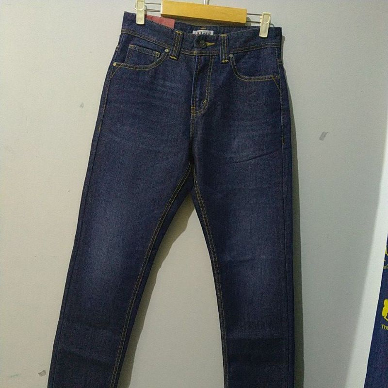 CSL480B OB CELANA PANJANG SLIM FIT WARNA BIRU DONGKER LOIS ORIGINAL