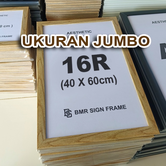Jual Bingkai foto minimalis besar model Pigora Kayu 16R 40x60cm / 20R