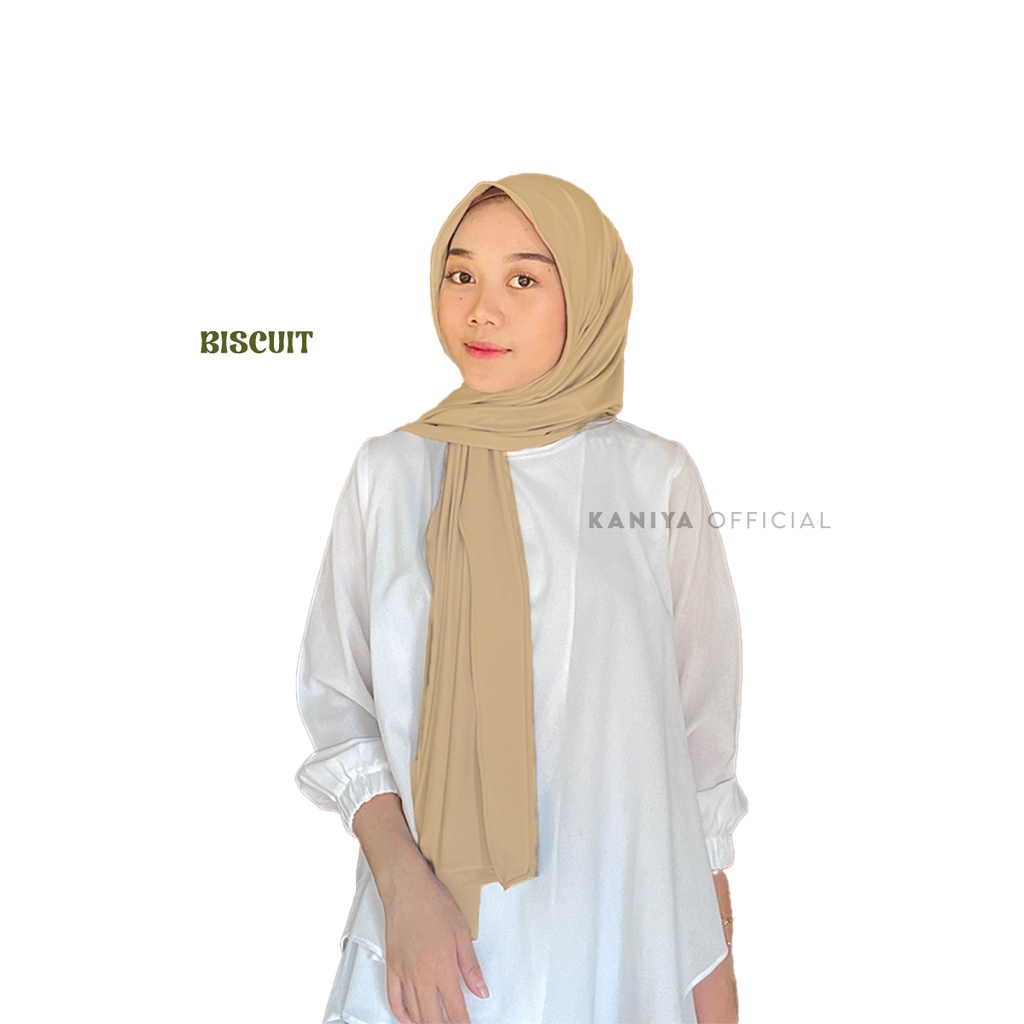 Kaniya Official - Pashmina Kaos Jersey / Pashmina Jersey-P Jersey Biscuit