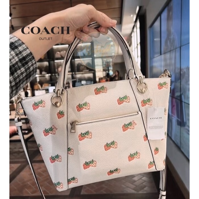 Tas wanita Coach Kacey Satchel With Strawberry CB597