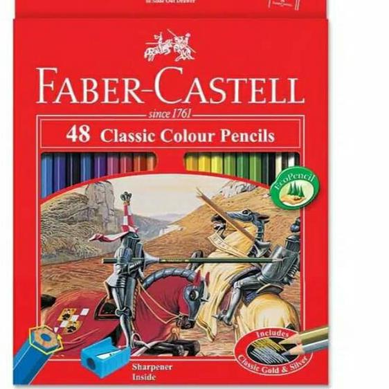 

ヤマ Pensil warna Classic Colour 48 Warna Faber Castell Free Serutan Update