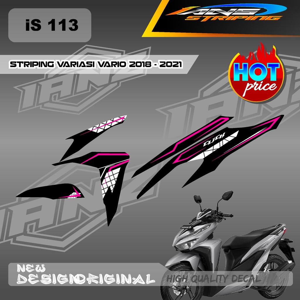 DECAL STRIPING VARIO Led Vario 150 MOTIF GRAFIK RACING BAHAN HOLOGRAM / NON HOLOGRAM IS113