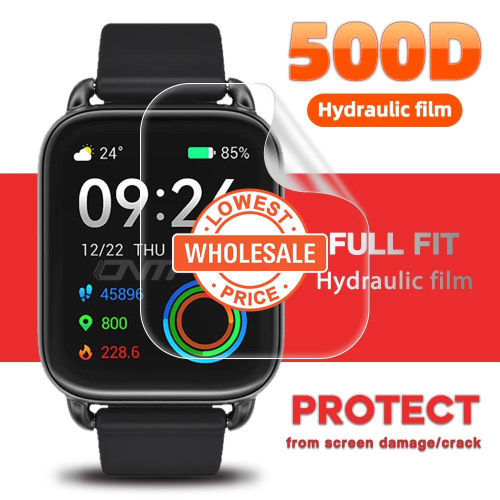 [Harga Grosir]1pc Film Hydrogel Pelindung Layar Smartwatch Haylou RS4 Plus HD 500D Anti Ledakan