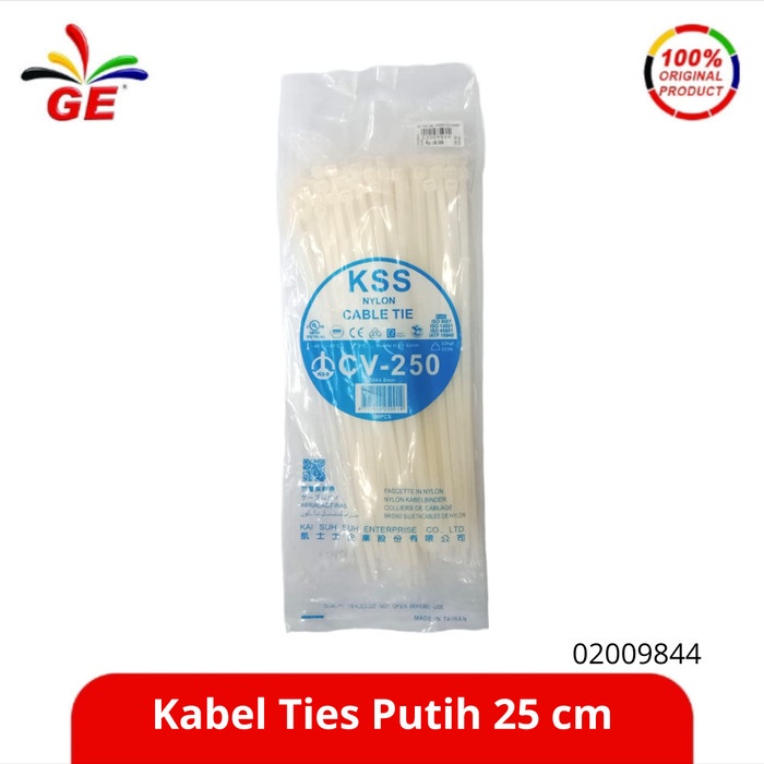 

GE - Kabel Ties Putih 25 cm 02009844