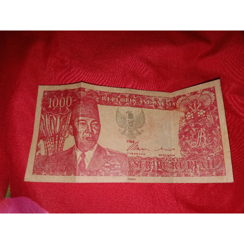 uang 1000 rupiah gambar Soekarno jaman dulu