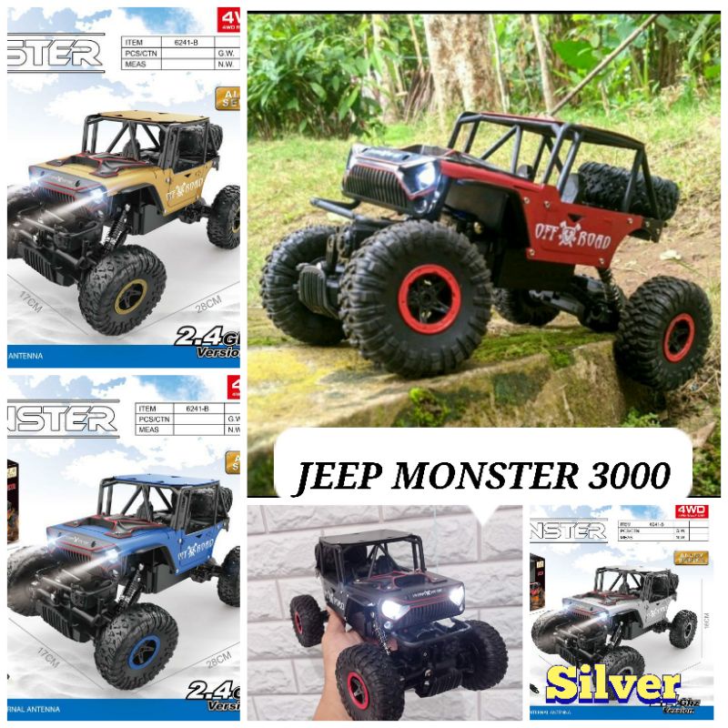 PROMO COD MOBIL REMOT CONTROL RC Offroad 4x4 METAL 4WD ROCK CLIMBER 2.4GHZ MAINAN REMOTE KONTROL