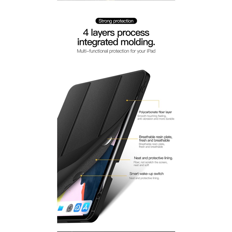 Casing iPad Pro 11&quot; M2 2022 Smart Case TOTU Flipcase Premium