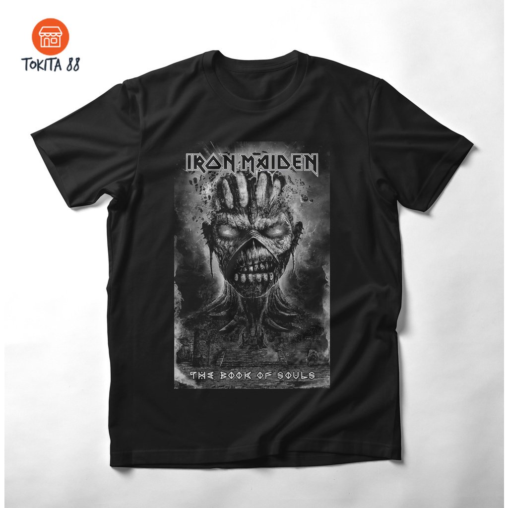 KAOS BAND IRON MAIDEN - BAJU BAND MUSIK ORIGINAL MUSIC METAL ROCK KATUN COMBED
