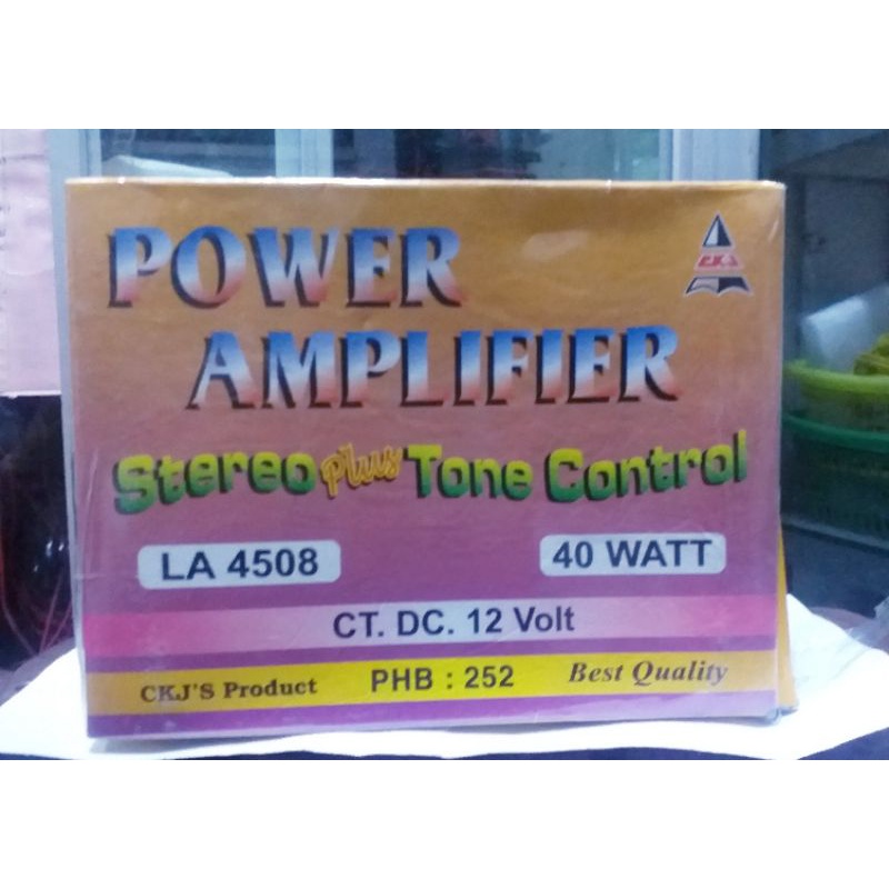 Kit Power Amplifier Stereo plus Tone Control LA4508