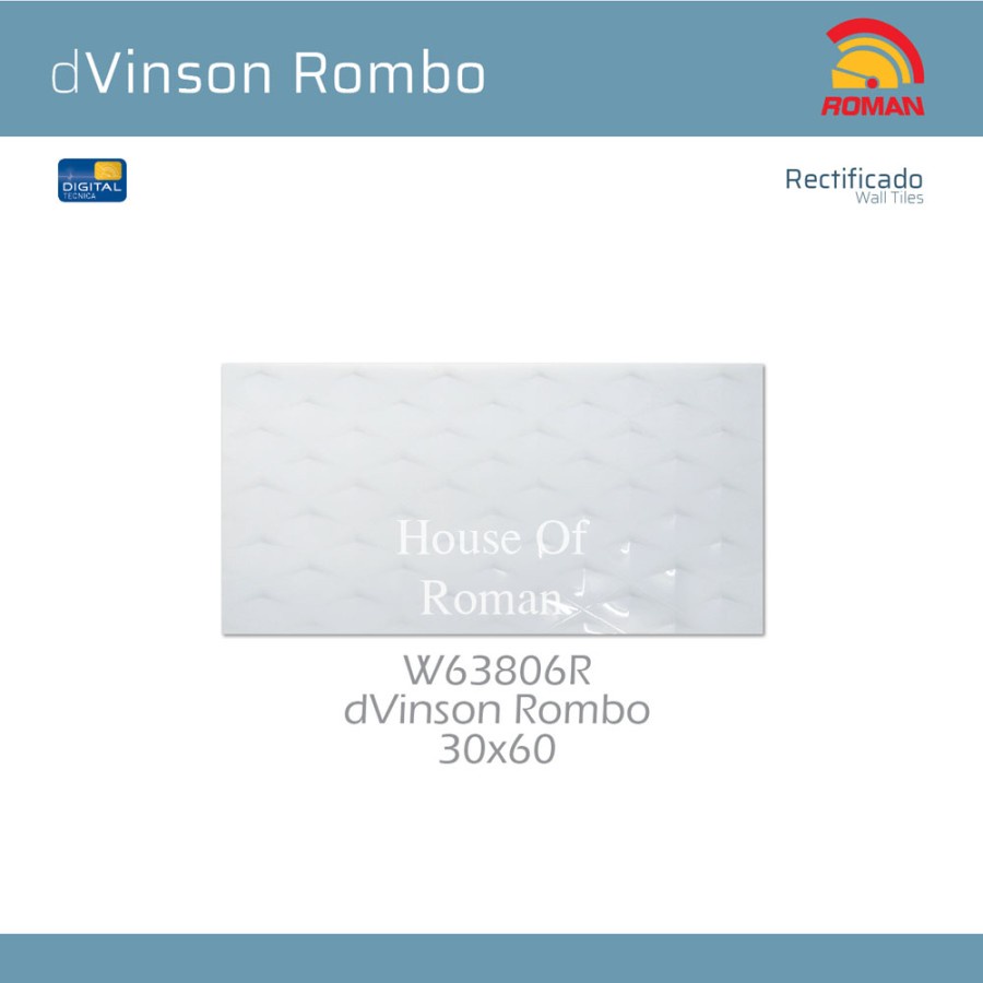 ROMAN KERAMIK DVINSON ROMBO 30X60R W63806R (ROMAN HOUSE OF ROMAN)