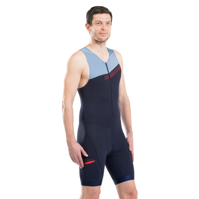 BAJU TRIATHLON PRIA BAJU TRISUIT PRIA JERSEY SEPEDA RENANG LARI