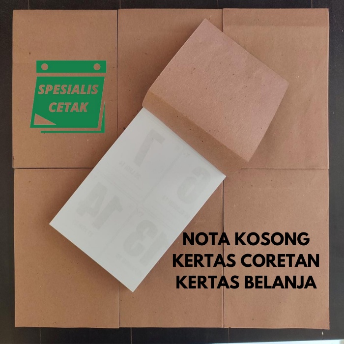 

PROMO KERTAS BELANJA / BUKU BELANJA / NOTA KOSONGAN / KERTAS CORET-CORET / KERTAS MEMO UKURAN 15 X 10 CM