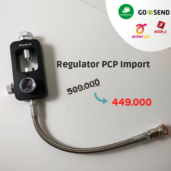 Regulator PCP Import Tabung Scuba Selam Diving Gauge Standart Hose