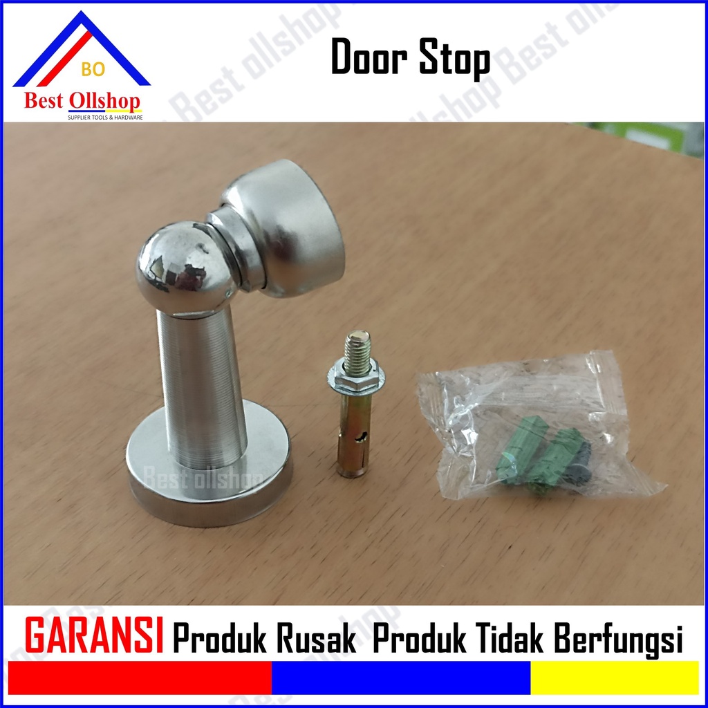 Door Stop Stainless / Ganjalan Penahan Pintu