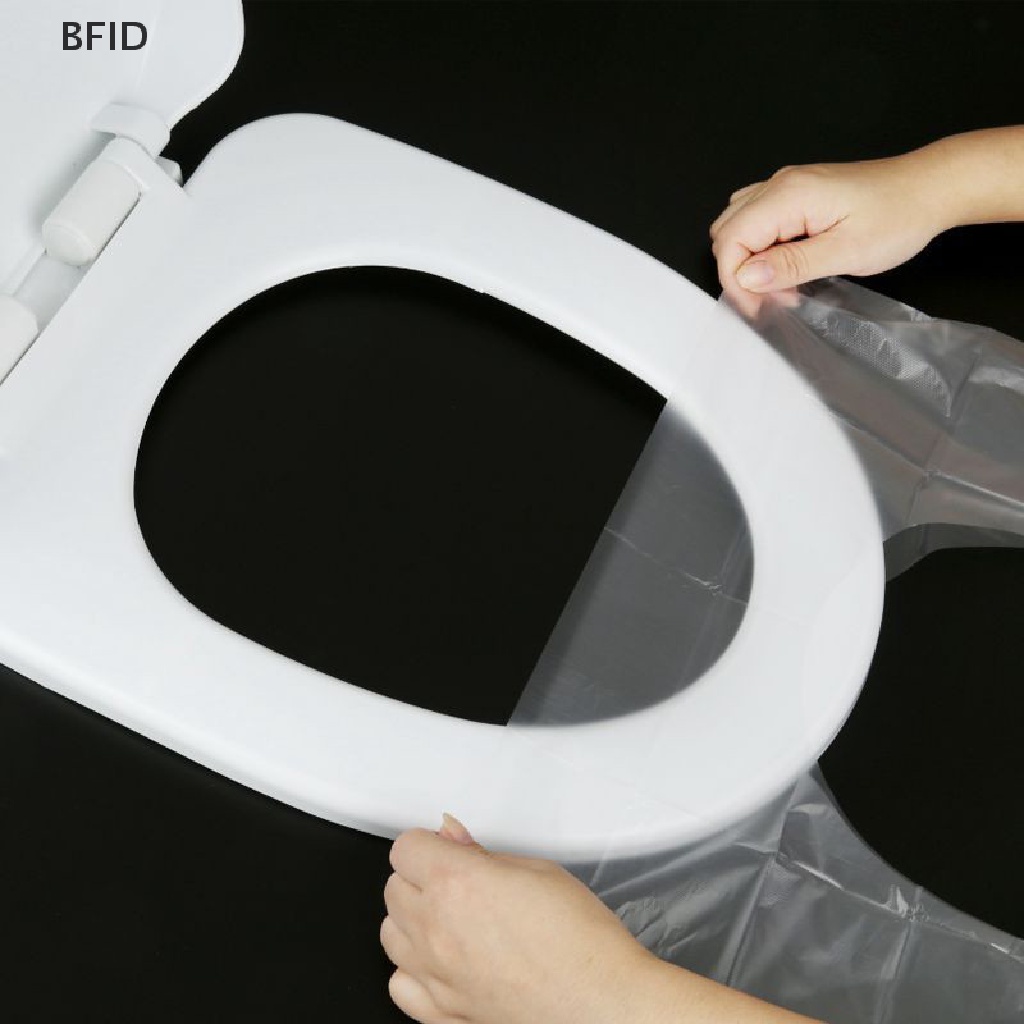 [BFID] 50pcs Pengaman Travel Sekali Pakai Plastik PE Toilet Seat Cover Mat Alas Bantal [ID]