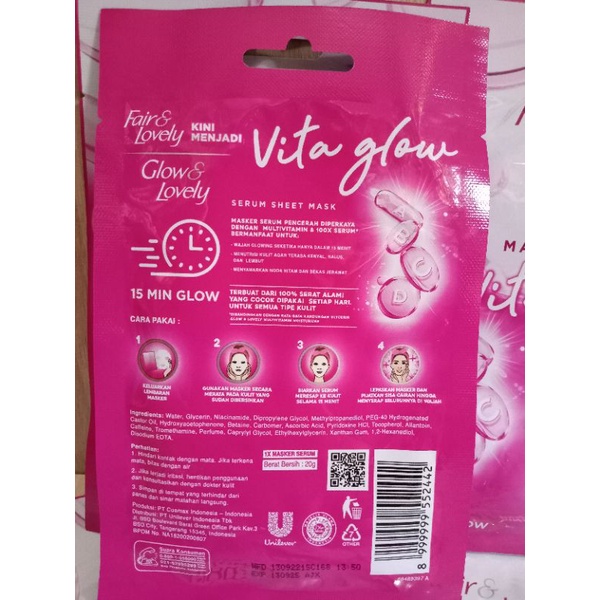 fair & lovely masker serum vita glow