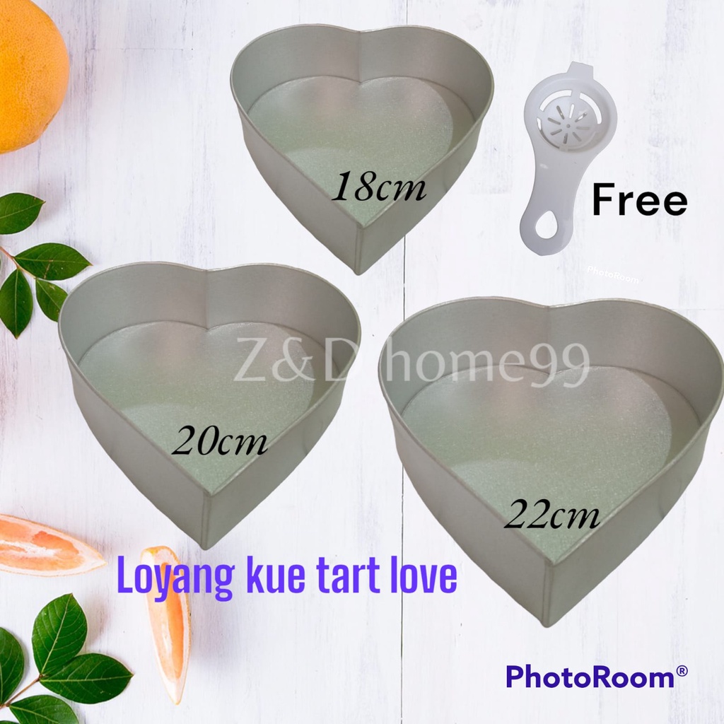 Loyang kue Tart Bentuk love/ loyang kue ultah/ cetakan kue hati/alat kue