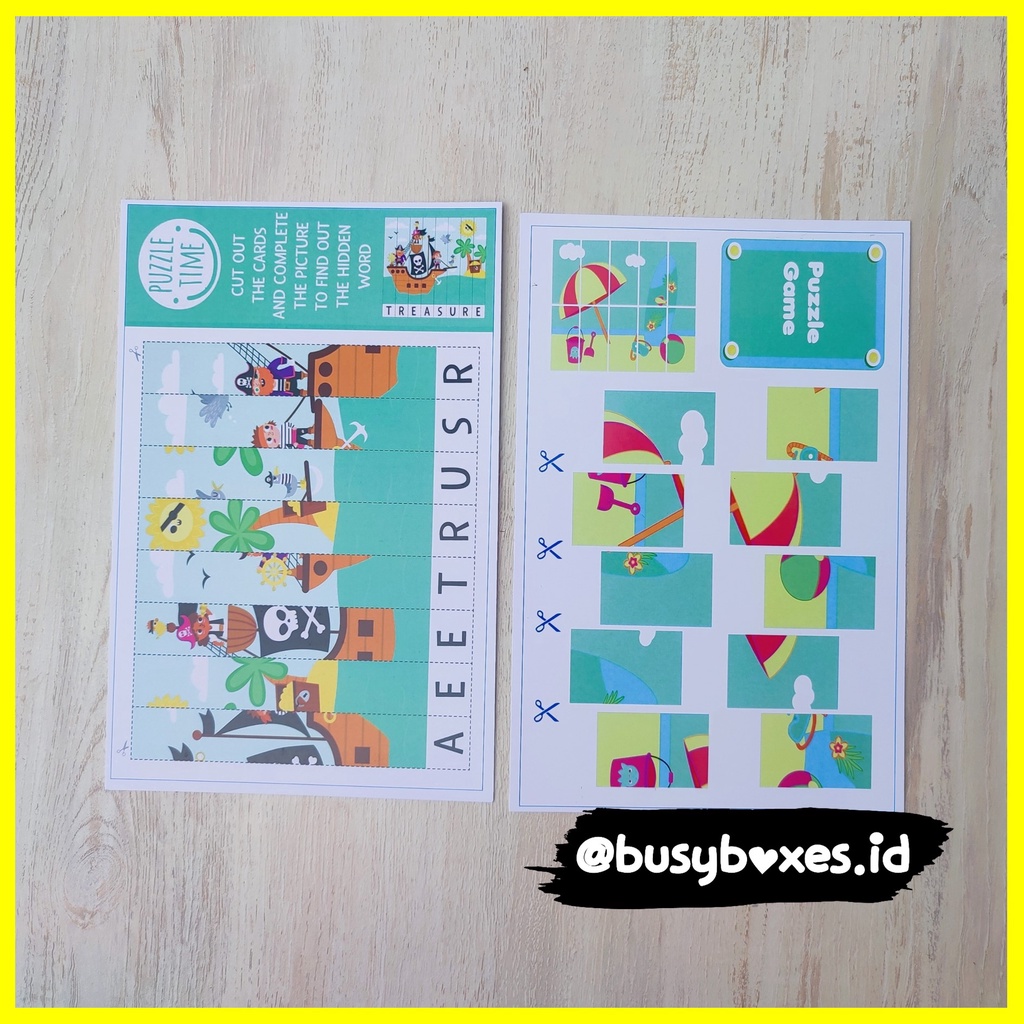 [busyboxes.id] Mainan Edukasi Aktivitas anak mainan montessori preschool Menempel Sticker seri starfish &amp; octopus