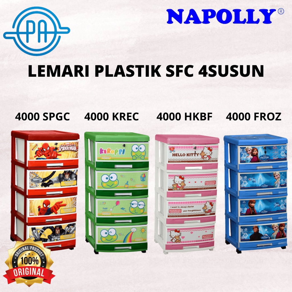 LEMARI PLASTIK NAPOLLY LACI SFC 4000 FROZ / SFC 4000 KREC / SFC 4000 HKBF / SFC 4000 SPGC