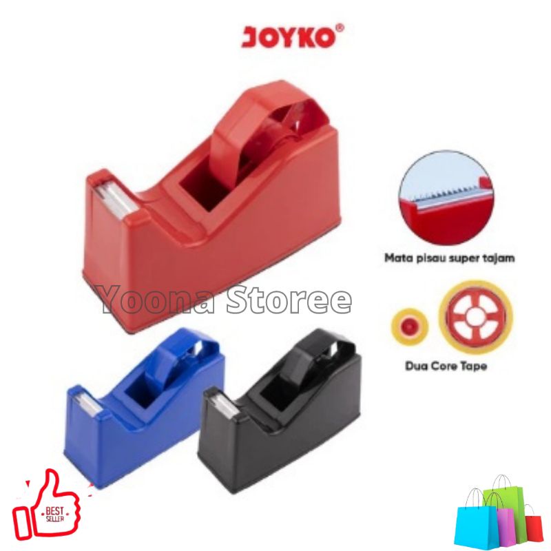 Jual TAPE DISPENSER/ TAPE CUTTER JOYKO/ TEMPAT ISOLATIP ISOLASI LAKBAN ...