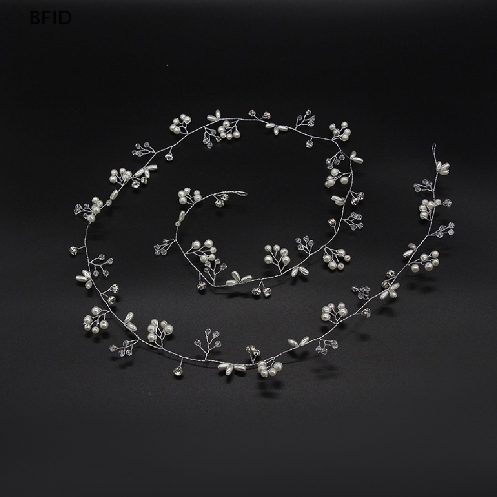 [BFID] Aksesoris Rambut Pengantin hairpieces tiara lady wedding headpiece tiara beads [ID]